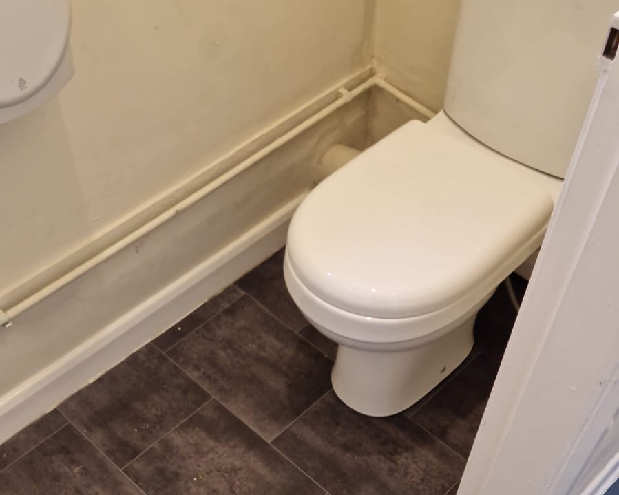 Clarke Property Services Doncaster Maintenance Toilet Floorboard Vinyl Replace